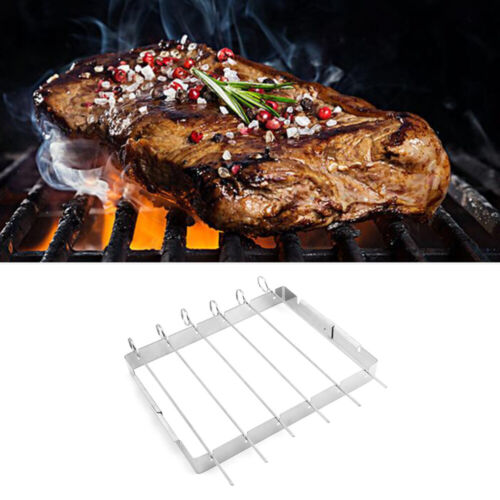 Bbq Skewers Grill Stainless Steel Camping Barbecue Accessory
