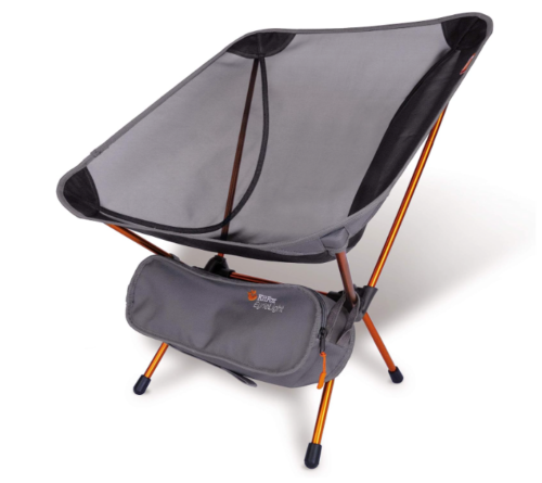 P&J Trading EyrieLight Outdoor Chair, Camping, Hiking, Backpacking Grey/Orange