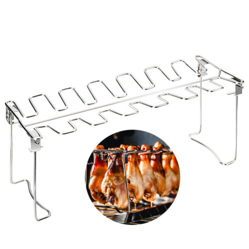 Barbecue Tool Chicken Wing Grill Rack Pan Round Charcoal Grills