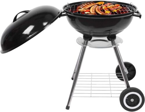 Charcoal Grill 18'' Stainless Steel BBQ Charcoal for Camp Picnic Barbecue Party