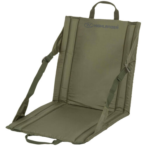 OUTDOOR WATERPROOF SEAT back support olive camping fishing picnic beach chair