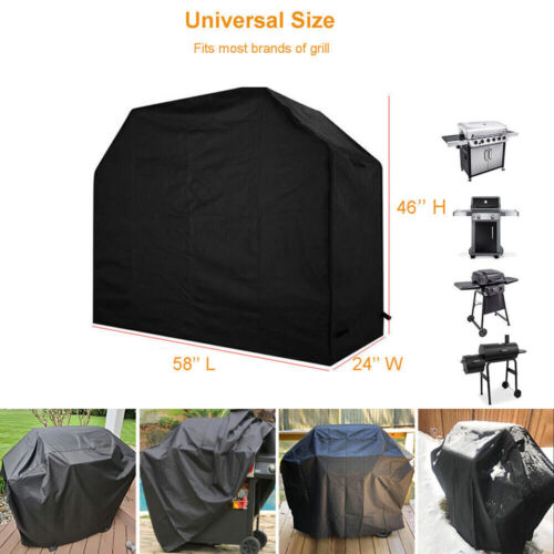 Barbecue Grill Cover UV Protection Waterproof Fabric Outdoor Garden BBQ Cover