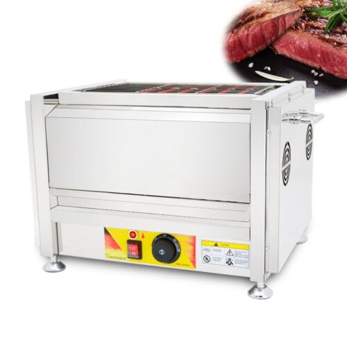 Commercial Smokeless Barbecue Grill Home Stainless Steel Kebab Stall Machine