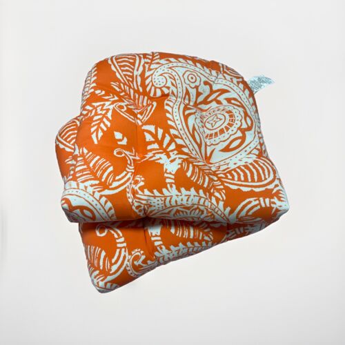 2~ Pillow Perfect Paisley Indoor/Outdoor Chair Seat Cushion,