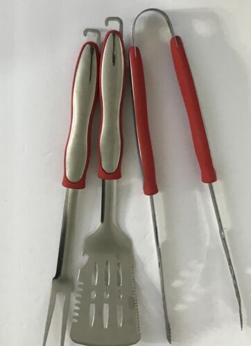 Expert Grill Soft Grip 3-Peace Barbecue Grill Tool Set Stainless steel Dishwash