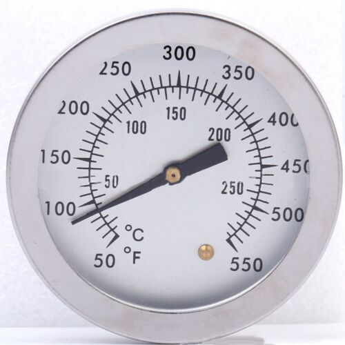 Barbecue BBQ Smoker Grill Thermometer Temperature Gauge Stainless Steel