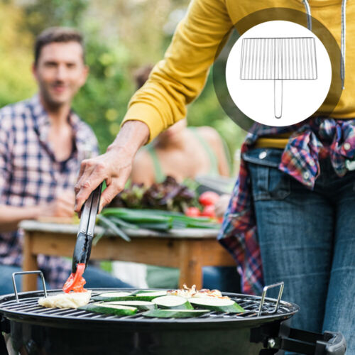 Grilling Vegetable Grill Clip Mesh Grill Rack Barbecue Meat Rack