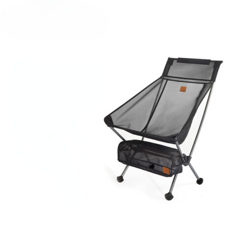 Camping Aluminum Alloy Folding Moon Chair Outdoor Portable Beach Fishing Chair