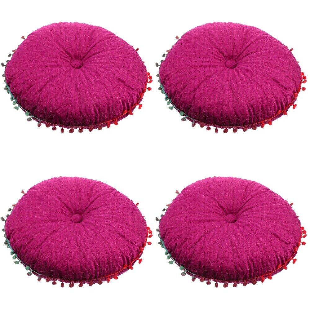 4 Pack Bar Stool Cushion Round Outdoor Chair Cushions Office