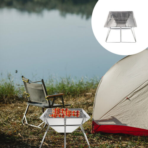 Portable Stove Burner Folding Grill Comfortable Barbecue Hiking
