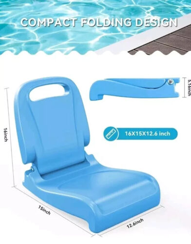 Poolside Chairs for Edge of Foldable Pool Chairs Portable Outdoor Chair -SHELF