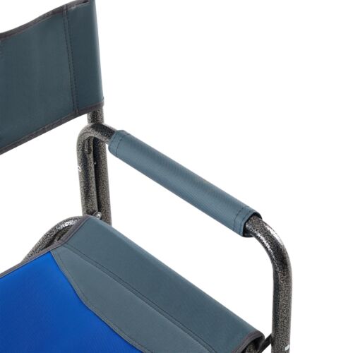 Lightweight Padded Folding Outdoor Chair with Storage Pockets for Camping and