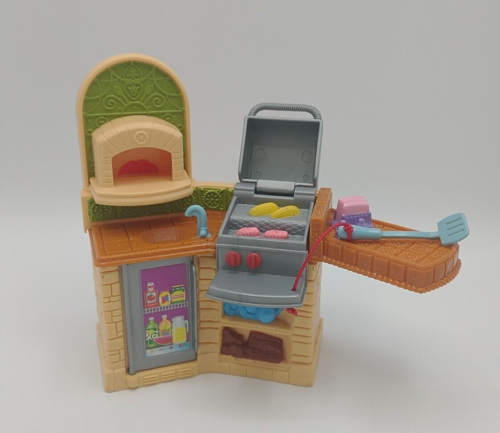 Fisher Price Loving Family Dollhouse Barbeque Grill Outdoor BBQ RARE