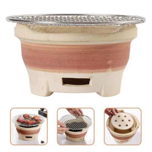Charcoal Grill Picnic Outdoor Stove Portable Gas Bbq Hot Clay