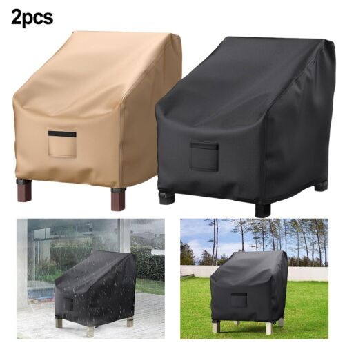 600D Oxford Fabric Outdoor Chair Cover Set of Two with Adjustable Features