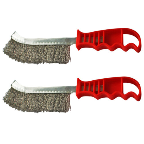2 Pcs Grill Scrubber Metal Barbecue Grill Brush Welding Wire Brush