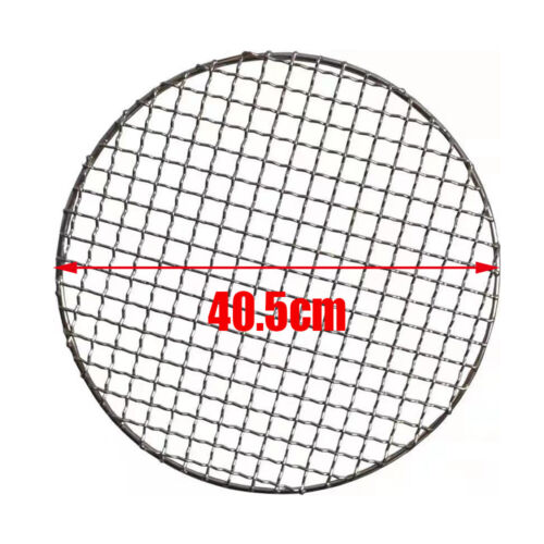 16 Inch Round Barbecue Grill Net Mesh Rack Grid Stainless Steel Grate Steam Net