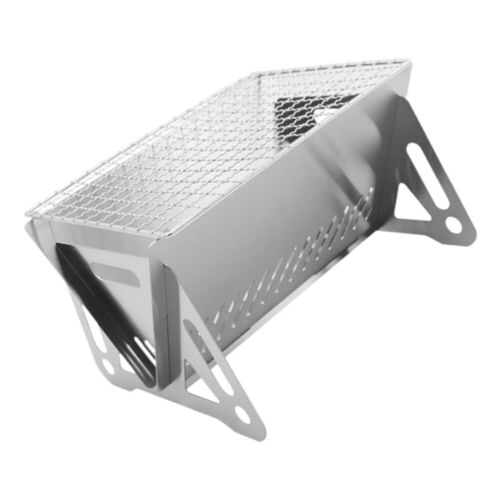 Outdoor Barbecue Stove Charcoal Table Grill Stainless Steel Portable Removable