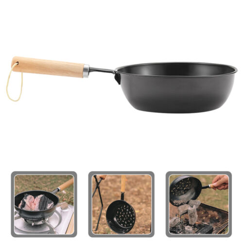 Small Barbecue Charcoal Grill Pot Stove Lighting Camping Portable