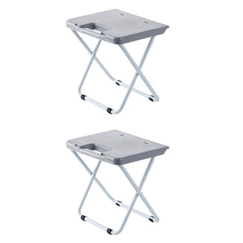2 Pack Outdoor Chair Portable Folding Stool Comfortable Travel