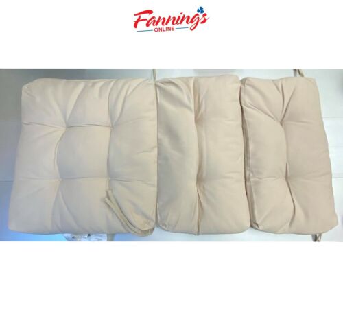 Opened Amazon Basics Tufted Outdoor High Back Patio Chair Cushion- Khaki