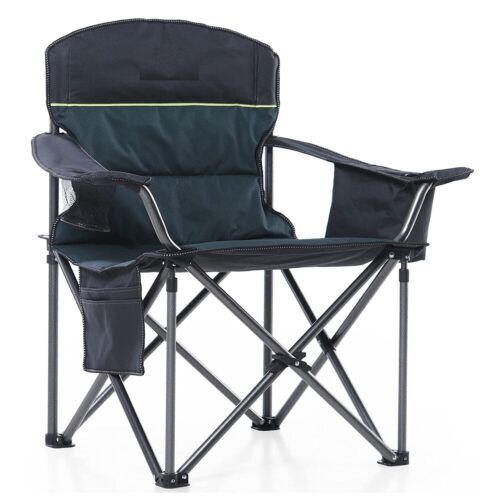 Outdoor Camping Chair Oversize Heavy Duty Folding Chair w/ Cup Holder