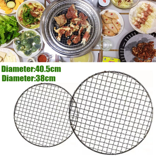 Stainless Steel Round Barbecue Grill Net / Rack / Grate / Steam Mesh Wire BBQ US