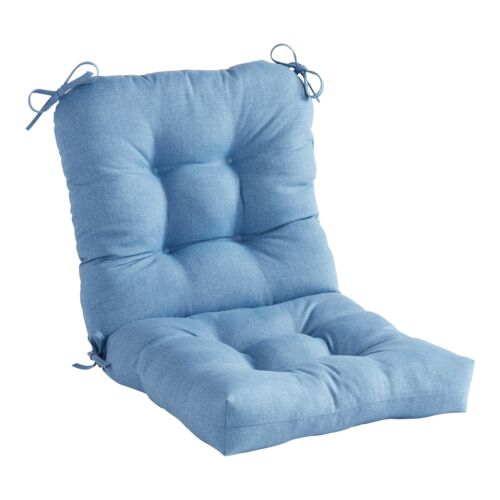 Outdoor Seat/Back Chair Cushion, Set of 1, Blue Heather