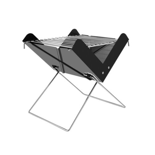 Small Bbq Grill Charcoal Camping Campfire Grill Folding Barbecue Grill