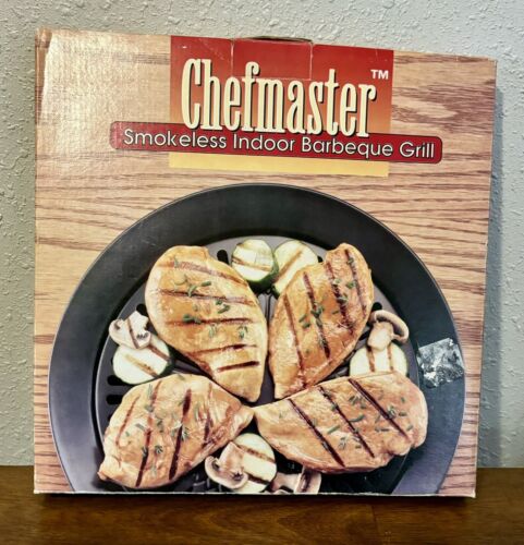 CHEFMASTER Smokeless Indoor Barbecue Grill Kitchen Stovetop BBQ Pan