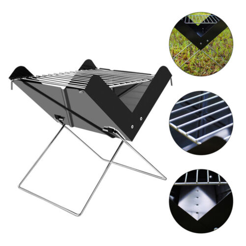 Portable Camping Stove Barbecue Grill Rack Camping Campfire Grill