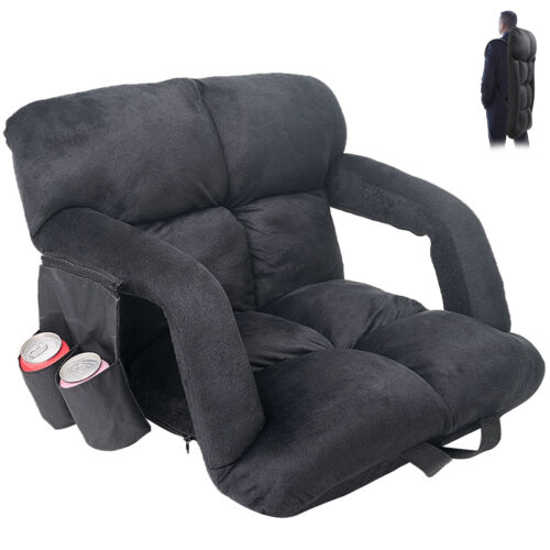 SUNYRISY 24" Wide Stadium Seats with Back Support Armrests Carry Straps,Oversize