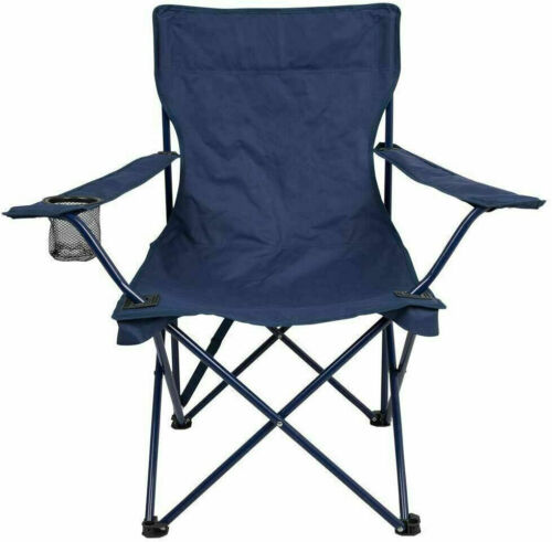 Blue Camping Chair Portable Folding Lightweight Outdoor Garden Beach Picnic