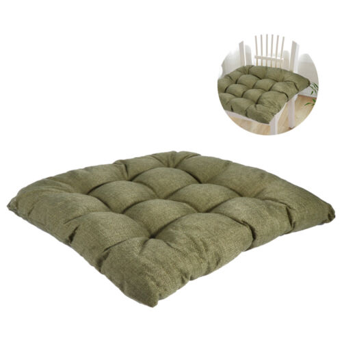 Outdoor Chair Car Seat Protector Solid Color Cotton and Linen Cushion