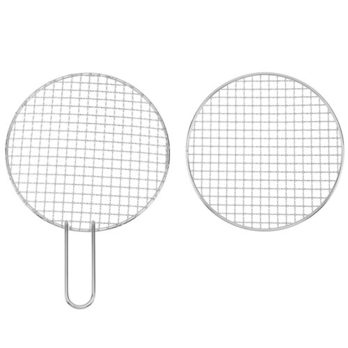 2 PCS Reliable Barbecue Grill Wire Mesh Stainless Steel BBQ