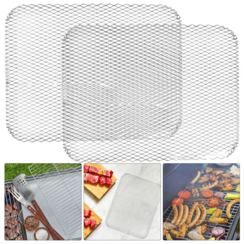 10 Pcs Outdoor Grill Topper Aluminum Liners BBQ Grilling Net