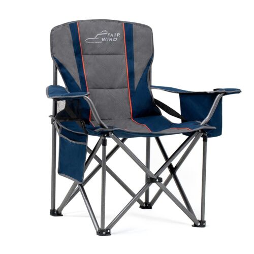 FAIR WIND Oversized Fully Padded Camping Chair with Lumbar Support, Heavy Dut...