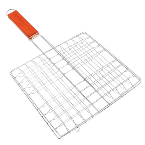 Fish Grilling Basket BBQ Net Long-lasting Barbecue Tool Folding