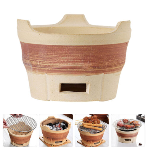 Clay Pit Stove Japanese Grill Camping Portable Charcoal Barbecue