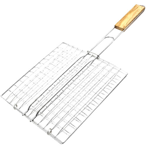 Griddle Grill Bot BBQ Net Clamp Practical Barbecue Tool Dad