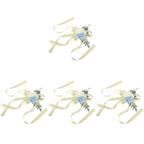 4 Count Outdoor Chair Wedding Decorations for Ceremony Floral Bridegroom