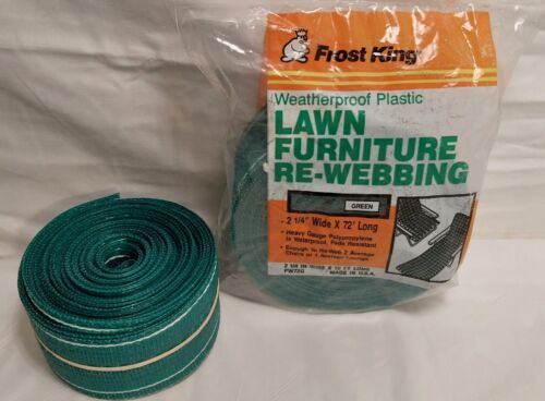 VTG GREEN Frost King Lawn Furniture Re-Webbing 2 1/4" W x Over 130 Feet Long