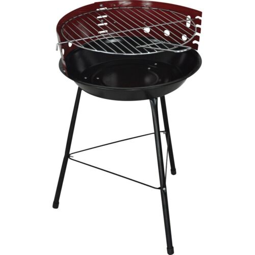 Portable Charcoal BBQ Barbecue Cooking Grill Garden Outdoor 33cm Round Patio