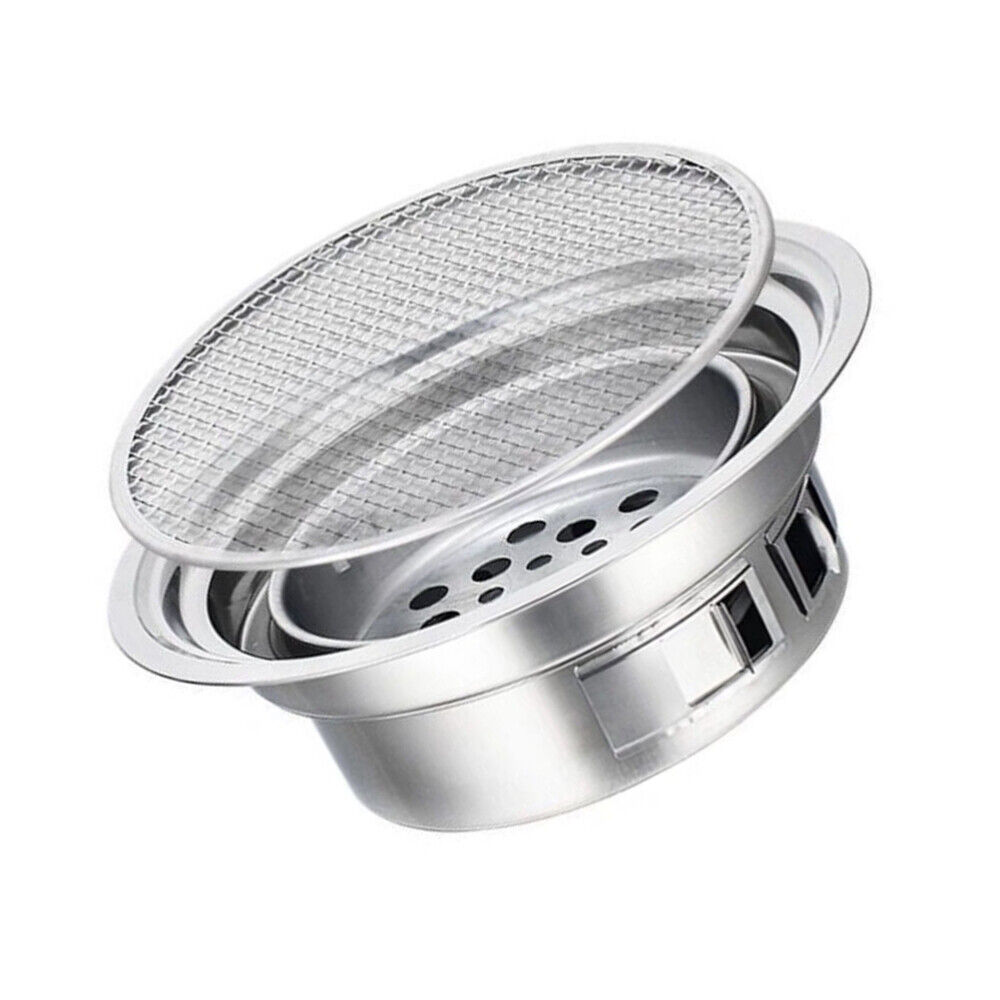 Stainless Steel Grill Barbecue Types Outdoor Portable Stove Silver