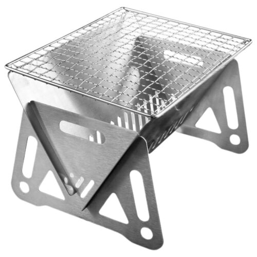 Stainless Steel Barbecue Outdoor Grill Portable Removable Charcoal Stove Picnic
