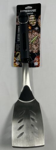 Farberware Barbecue Grill Slotted Turner Metallic With Plastic Handle 18" New