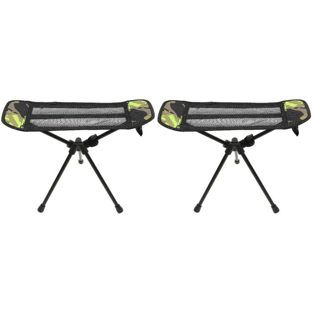 Set of 2 Portable Stool Chair Outdoor Folding Foldable Fishing Camping