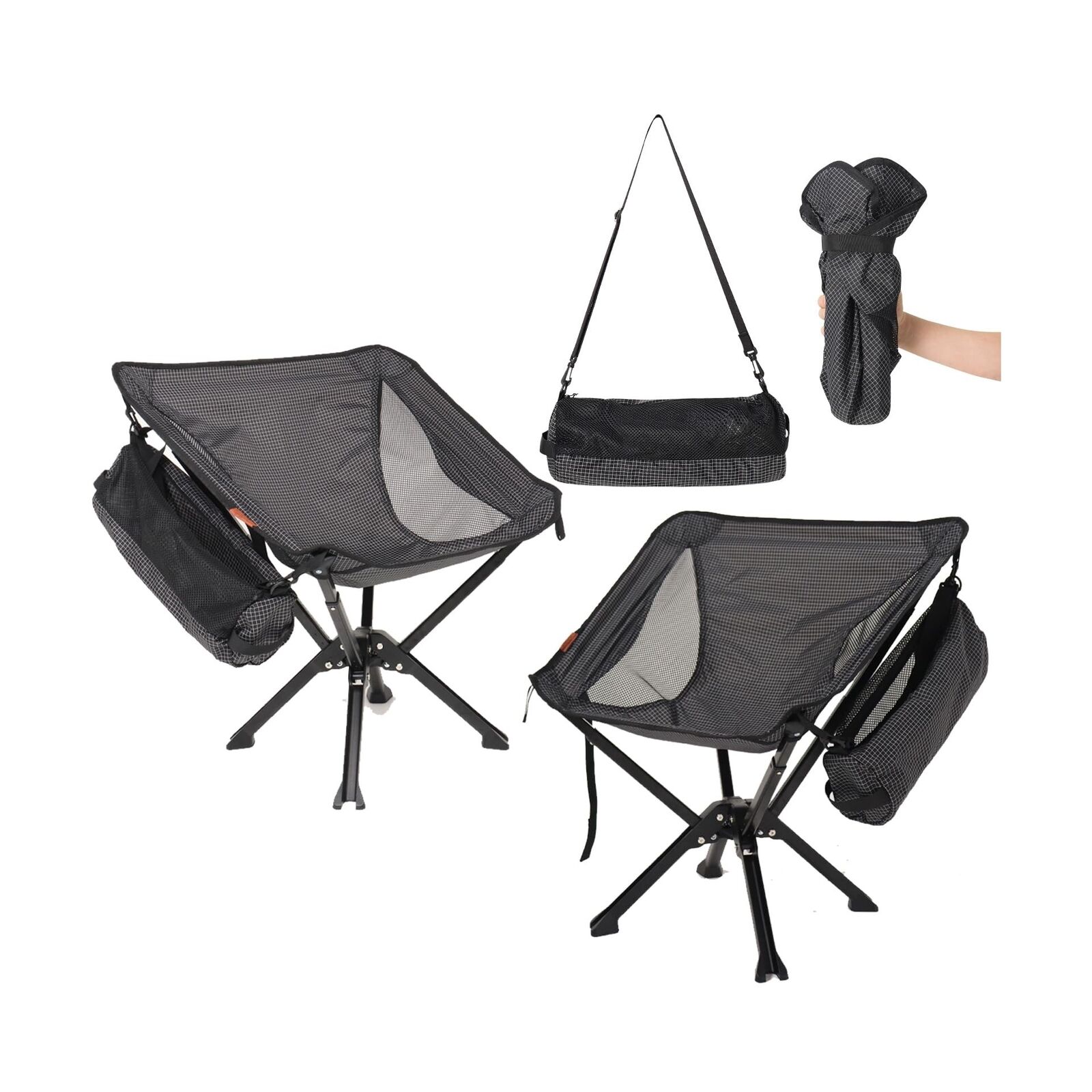 Portable Chair with Bag - Durable and Ultra-Light Folding Chair for Camping -...