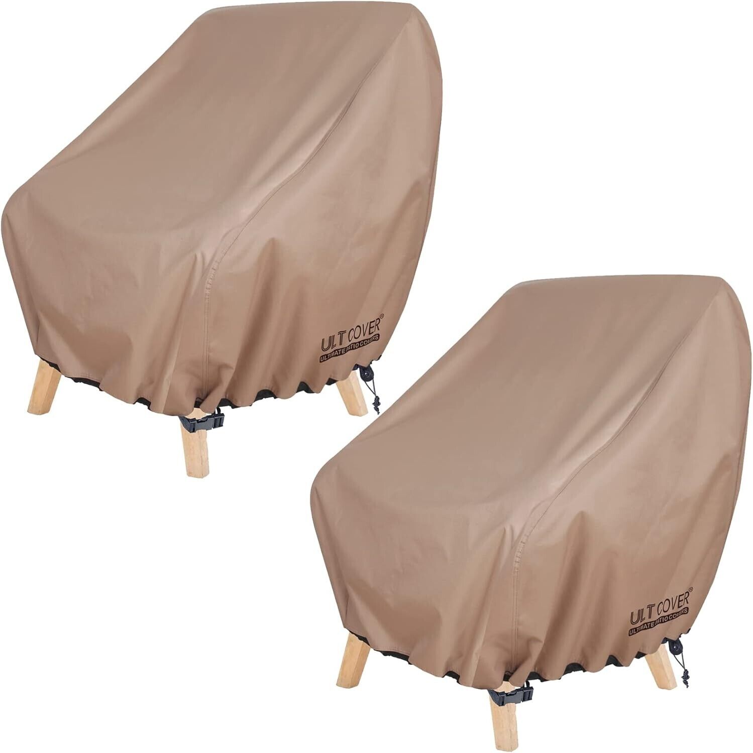Secure and Stylish Brown Waterproof Chair Covers - Ideal for Outdoor Furniture