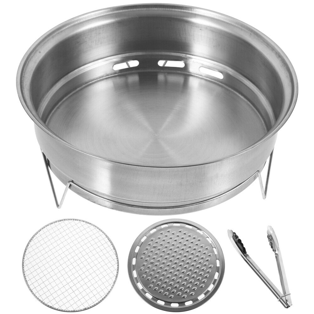 1 Set Charcoal Grill Barbecue Camping Grill tragbarer Grill BBQ Grill mit Mesh